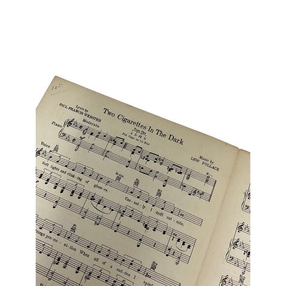 Two Cigarettes In The Dark Sheet Music 1934 Gloria Grafton Kill That Story - Picture 3 of 5